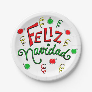 Fiesta de Navidad plates