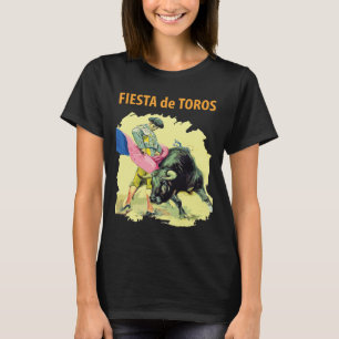 Fiesta de Toros Spain Retro Travel T-Shirt