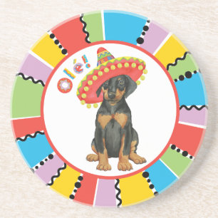 Fiesta Doberman Pinscher Coaster