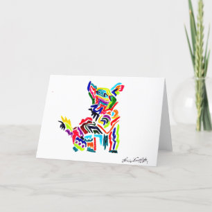Fiesta Dog Foldable Card