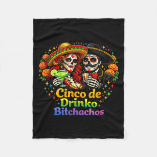 Fiesta Drink Achos Fleece Blanket