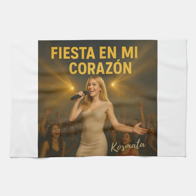 Fiesta en mi corazón - Geschirrtücher Kitchen Towel (Horizontal)