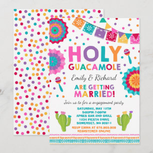 Fiesta Engagement Party Invitation Saint-Guacamole