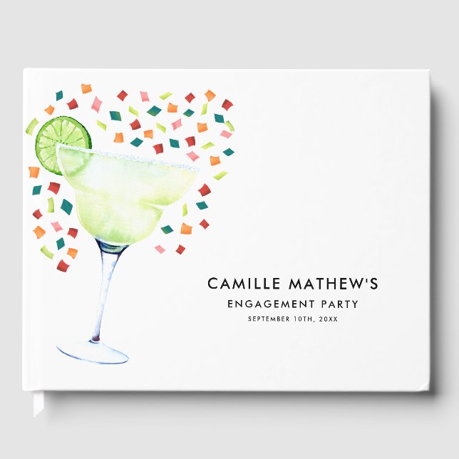 Fiesta Engagement Party Livre d'invité (Recto)