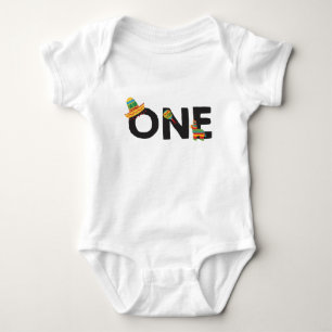 Fiesta First Birthday Outfit Baby Bodysuit