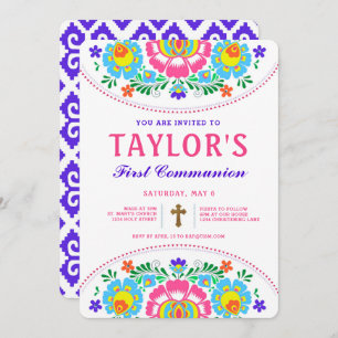 Fiesta First Communion Invitation