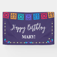 Fiesta Flags on Blue