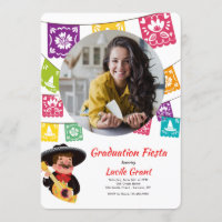 Fiesta Flags Photo Invitation