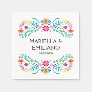 Fiesta Floral Birthday Shower Wedding Napkin