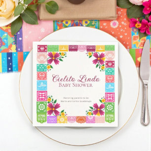 Fiesta Floral Cielito Lindo Baby Shower Napkins