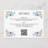 Fiesta Floral Wedding QR Details