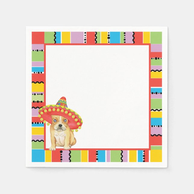 Fiesta Frenchie Napkin (Front)