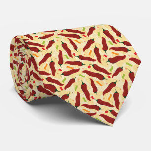 Fiesta Fun Red Chile Pattern Tie