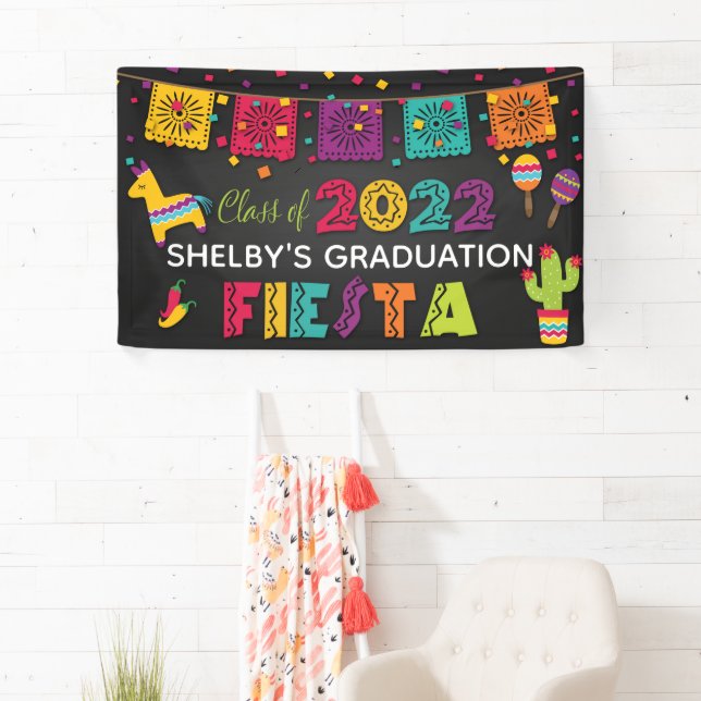 Fiesta Graduation Banner - Class of 2022 (Insitu)