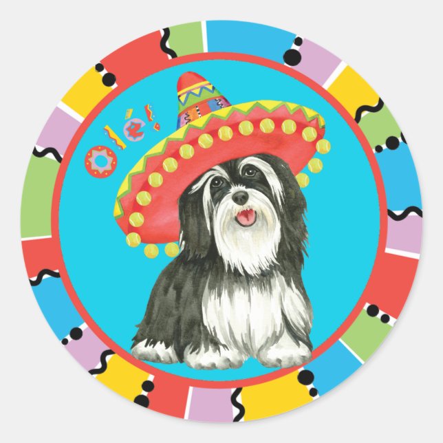 Fiesta Havanese Classic Round Sticker (Front)