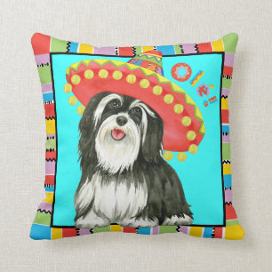 Fiesta Havanese Throw Pillow