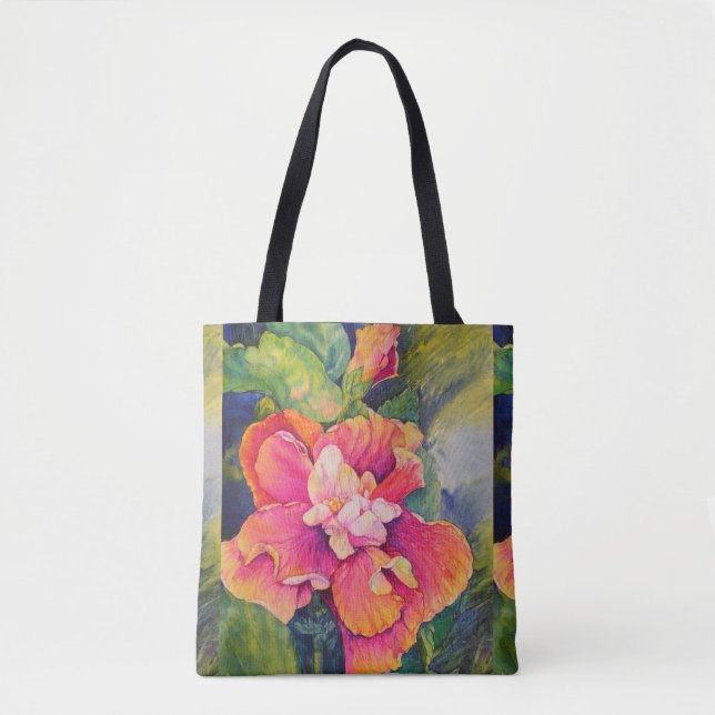 Fiesta Hibiscus Tote Bag (Front)
