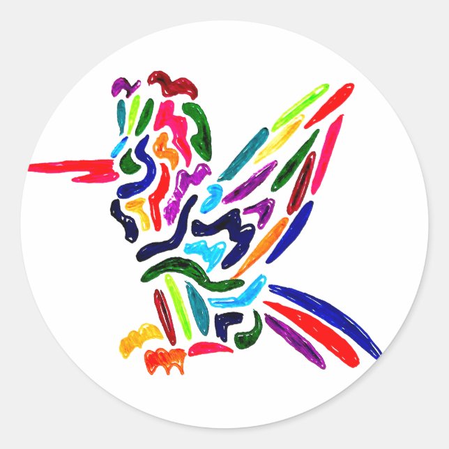 Fiesta Hummingbird Sticker (Front)