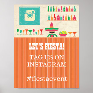 Fiesta Instagram Sign  Party Photo Wedding Event