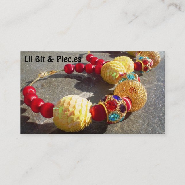 Fiesta Jewerly et cartes de visite d'accessoires (Devant)