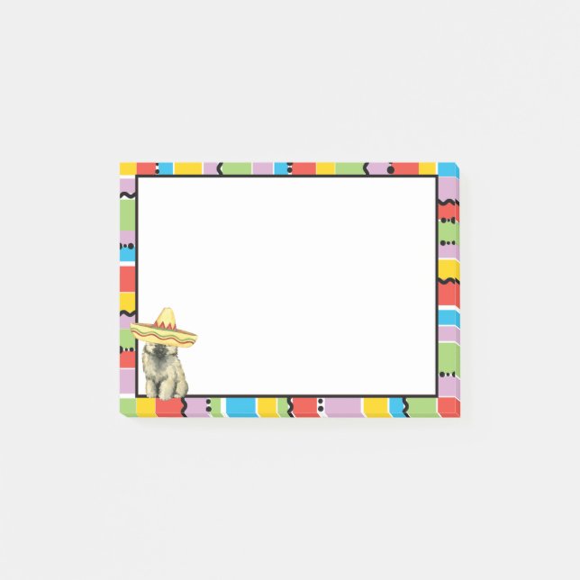 Fiesta Keeshond Post-it Notes (Front)