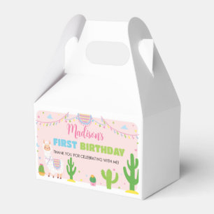 Fiesta Llama Birthday Party Favour Box