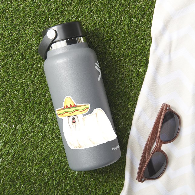Fiesta Maltese Vinyl Sticker (HydroFlask Insitu)
