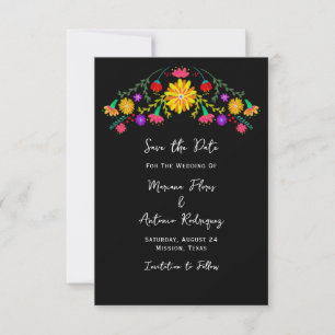 Fiesta Mexican Floral  Save The Date