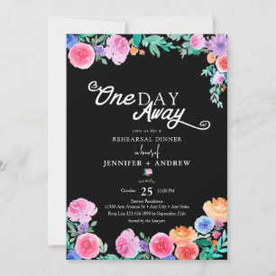 Fiesta   Mexican Flowers   Rehearsal Dinner Invitation