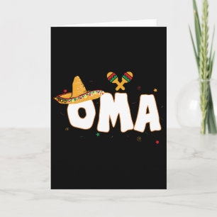 Fiesta Mexican Party Cinco De Mayo Oma Grandma Card
