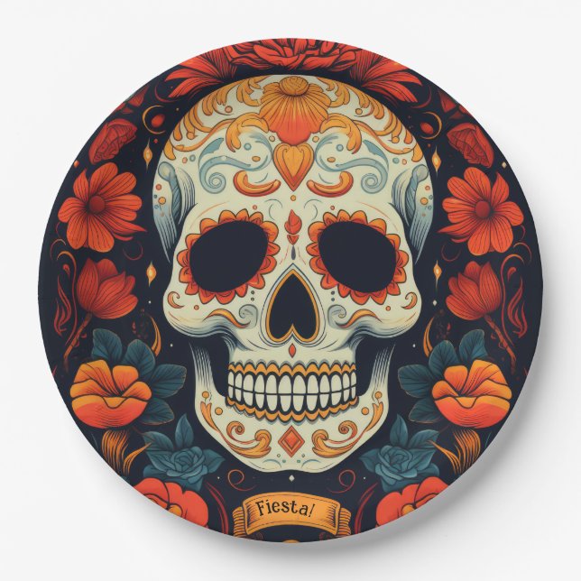 Fiesta! Mexican PARTY Paper Plate (Front)