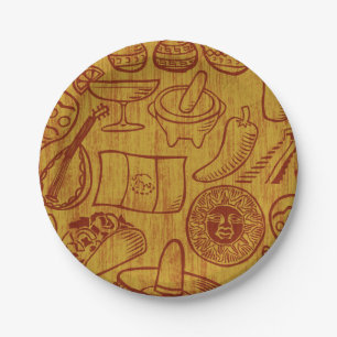 Fiesta Mexico Paper Plates