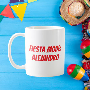 Fiesta Mode Personalized Cinco de Mayo Coffee Mug