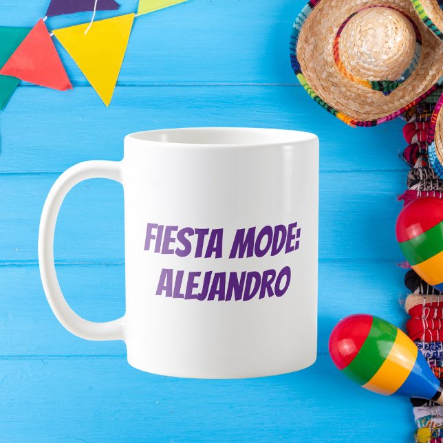 Fiesta Mode Personalized Cinco de Mayo Coffee Mug (Creator Uploaded)