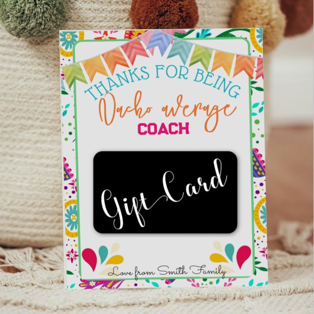 fiesta nacho moyen professeur coach carte cadeau (Créateur téléchargé)