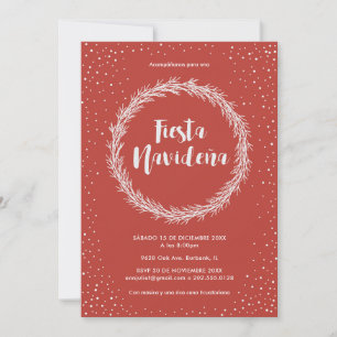 Fiesta Navideña Spanish Christmas Party Invitation