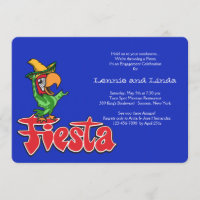 Fiesta Parrot Invitation