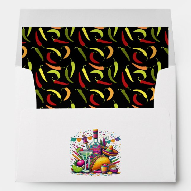Fiesta Party Chili-Pepper Envelope (Back (Bottom))