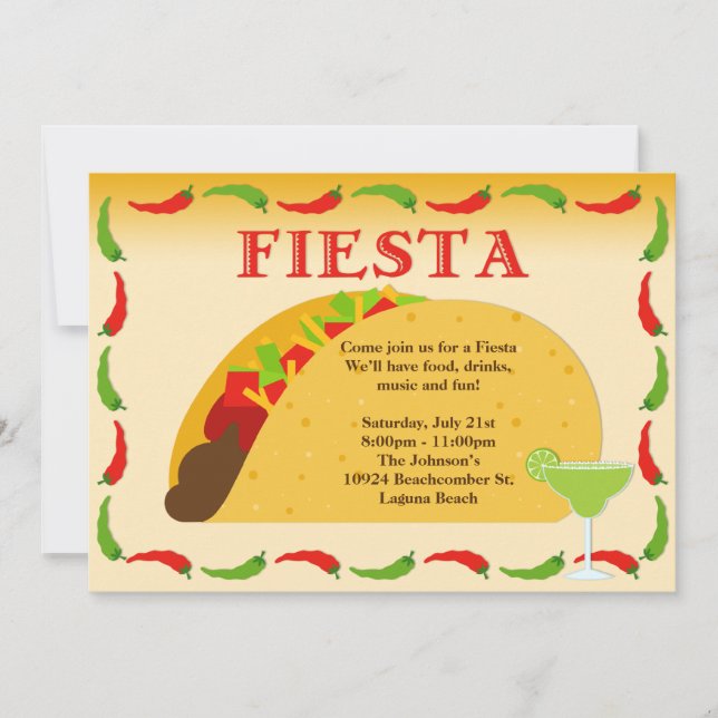 Fiesta Party Invitation (Front)