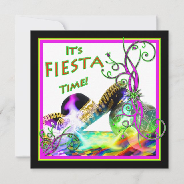 Fiesta Party Invitation - Festive (Front)
