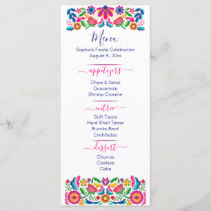 Fiesta party menu