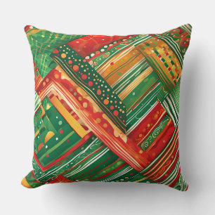 fiesta patchwork pillow