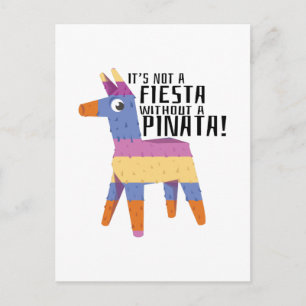 Fiesta Pinata Postcard