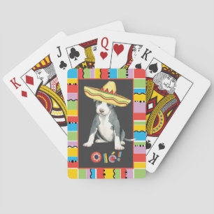 Fiesta Pit Bull Terrier Playing Cards