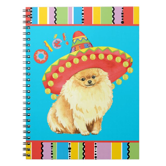 Fiesta Pomeranian Notebook (Front)
