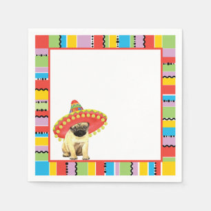Fiesta Pug Napkin