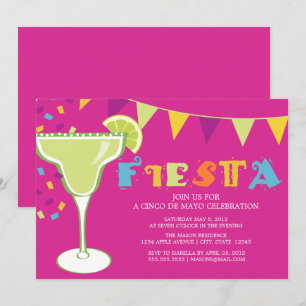 Fiesta   Purple Invitation