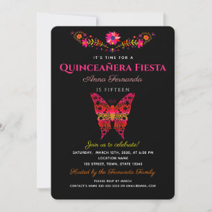 Fiesta Quinceañera Invitation