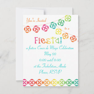 Fiesta Rainbow Invitation