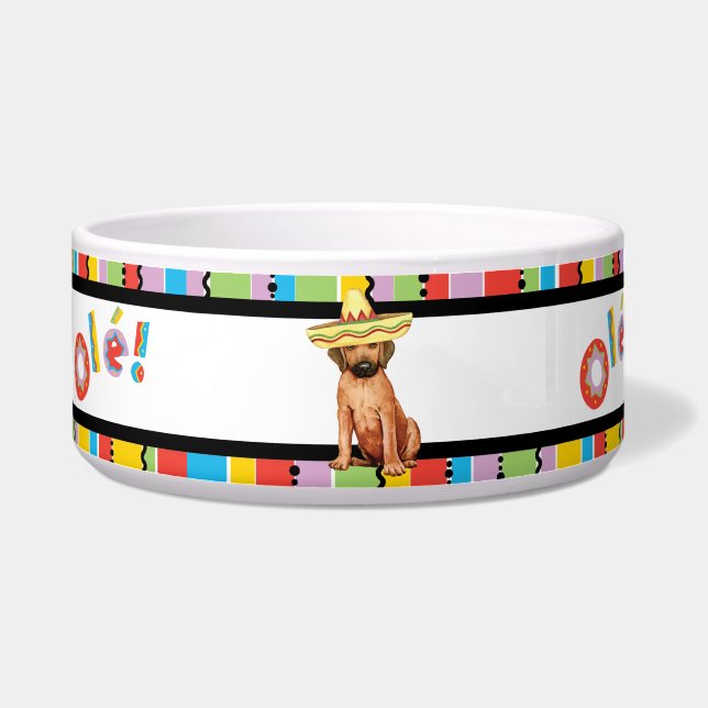 Fiesta Rhodesian Ridgeback Bowl (Left)